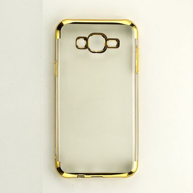 Чехол Frame для Samsung J7 Neo / J701 бампер силиконовый Gold