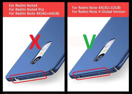 Чехол GKK 360 для Xiaomi Redmi Note 4X / Note 4 Global Version бампер оригинальный Blue+Black