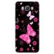 Чехол Print для Samsung Galaxy J5 2016 / J510 / J510H силиконовый бампер с рисунком Butterfly Pink