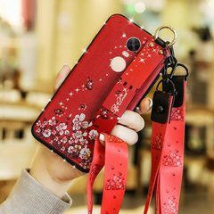 Чехол Lanyard для Xiaomi Redmi Note 4x / Note 4 Global (Snapdragon) бампер с ремешком Red