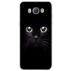Чехол Print для Samsung Galaxy J5 2016 / J510 / J510H силиконовый бампер с рисунком Cat Black