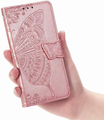 Чохол Butterfly для Xiaomi Redmi Note 8 книжка шкіра PU рожевий