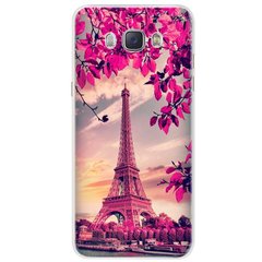 Чехол Print для Samsung Galaxy J5 2016 / J510 / J510H силиконовый бампер с рисунком Paris in Flowers