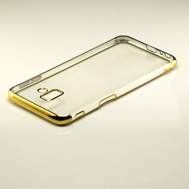 Чехол Frame для Samsung J6 Plus 2018 / J610 силиконовый бампер Gold