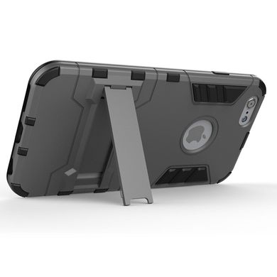 Чехол Iron для Iphone 6 Plus / 6s Plus бронированный Бампер с подставкой Gray