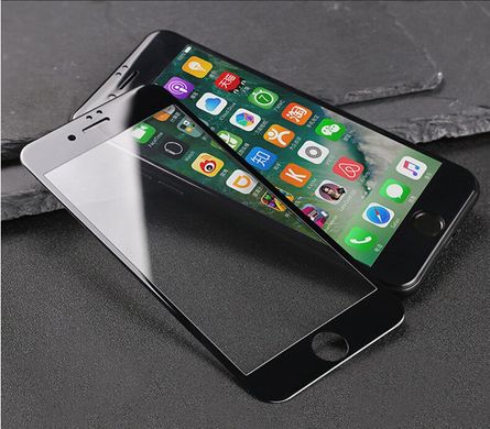 Защитное стекло GAGP для Iphone 6 / Iphone 6s черное Carbon Fiber