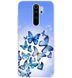 Чехол Print для Xiaomi Redmi Note 8 Pro силиконовый бампер Butterfly Blue