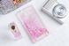 Чехол Glitter для Xiaomi Redmi 3s / 3 Pro Бампер Жидкий блеск сердце розовый