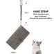 Чехол Embossed Cat and Dog для Iphone 7 / 8 книжка с узором кожа PU с визитницей серый