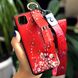 Чехол Lanyard для Huawei Y5 2018 / Y5 Prime 2018 / DRA-L21 бампер с ремешком с квадратным вырезом Red