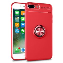 Чехол TPU Ring для Iphone 7 Plus / 8 Plus бампер оригинальный с кольцом Red
