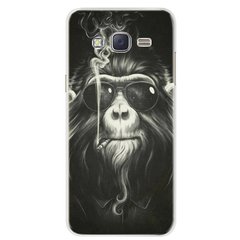 Чехол Print для Samsung J3 2016 / J320 / J300 силиконовый бампер Monkey