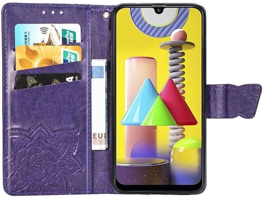 Чехол Butterfly для Samsung Galaxy M31 / M315 книжка женский фиолетовый