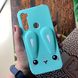Чехол Funny-Bunny для Xiaomi Redmi Note 8 бампер резиновый заяц Голубой