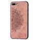 Чехол Embossed для Iphone 7 Plus / 8 Plus бампер накладка тканевый розовый