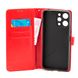 Чехол Idewei для Xiaomi Redmi 12 книжка кожа PU с визитницей красный