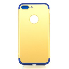Чехол GKK 360 для Iphone 7 Plus / 8 Plus Бампер оригинальный с вырезом Gold-blue