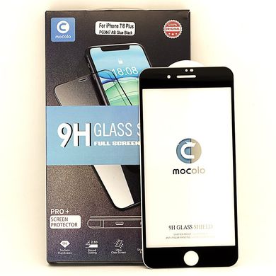 Захисне 5D Full Glue скло MOCOLO для Iphone 7 Plus / 8 Plus повноекранне чорне