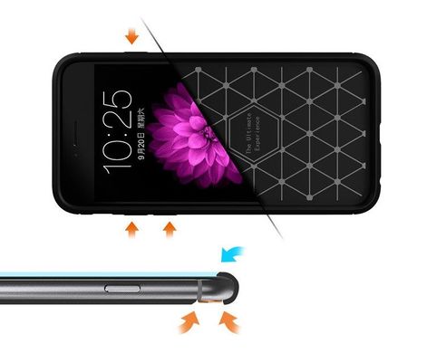 Чехол Carbon для Iphone 5 / 5s Бампер оригинальный Black