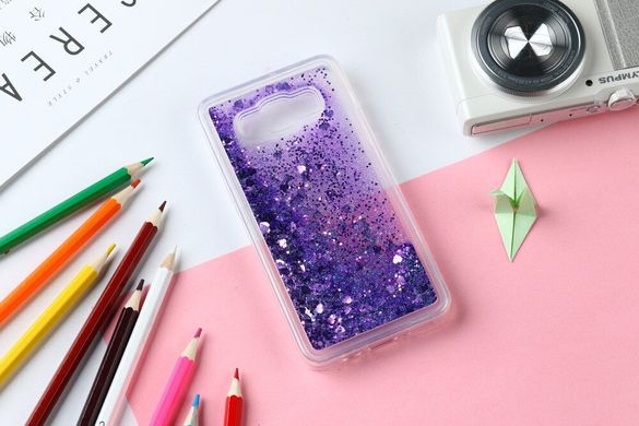 Чохол Glitter для Samsung Galaxy J5 2015 / J500 Бампер Рідкий блиск фіолетовий