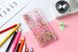 Чехол Glitter для Meizu M5S Бампер Жидкий блеск Звезды розовый