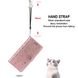 Чехол Embossed Cat and Dog для Iphone 7 / 8 книжка с узором кожа PU с визитницей розовое золото