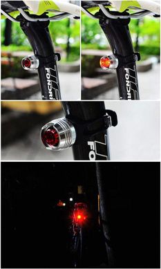Габаритный задний фонарь Robesbon для велосипеда круглый Silver
