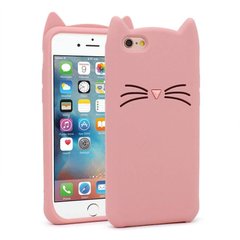 Чехол 3D Toy для Iphone SE 2020 Бампер резиновый Cat Pink
