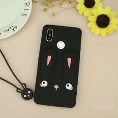 Чохол Funny-Bunny 3D для Xiaomi Redmi Note 5 / Note 5 Pro Global бампер гумовий Чорний