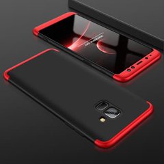 Чохол GKK 360 для Samsung A8 2018 / A530F бампер накладка Black-Red
