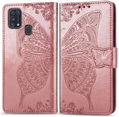 Чехол Butterfly для Samsung Galaxy M31 / M315 книжка женский розовый