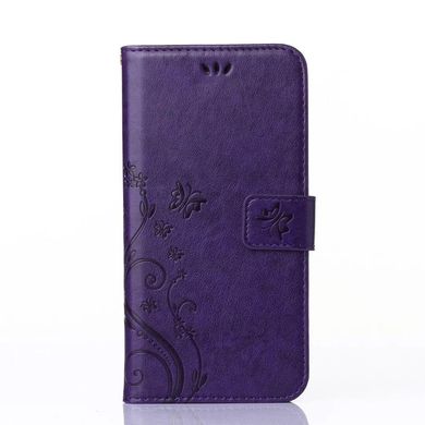 Чохол Butterfly для Samsung Galaxy J7 2015 J700 книжка жіночий Фіолетовий