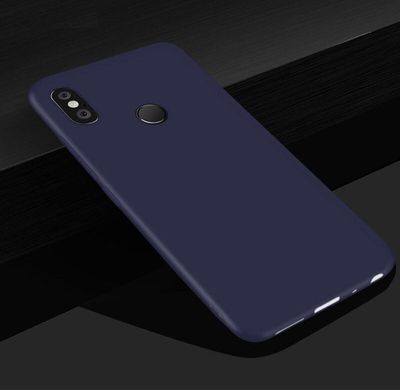 Чехол Style для Xiaomi Mi Max 3 Бампер силиконовый синий