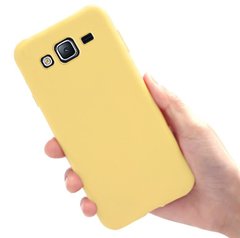 Чохол Style для Samsung J3 2016 / J320 Бампер силіконовий Жовтий
