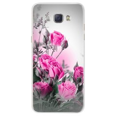 Чехол Print для Samsung J5 2016 J510 J510H силиконовый бампер Roses pink