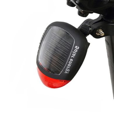 Габаритний задній ліхтар Robesbon на сонячній батареї для велосипеда Чорний 909
