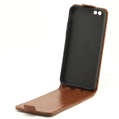 Чохол Idewei для Iphone SE 2020 фліп вертикальний шкіра PU коричневий