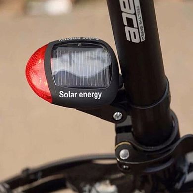 Габаритный задний фонарь Robesbon на солнечной батарее для велосипеда Черный 909