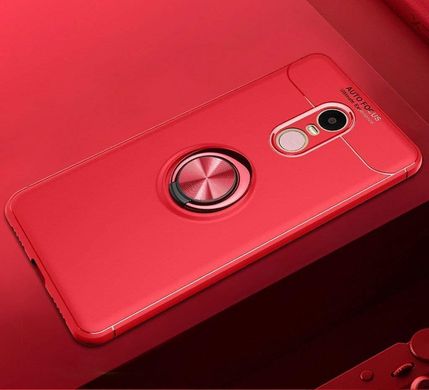 Чехол TPU Ring для Xiaomi Redmi Note 4X / Note 4 Global бампер оригинальный Red с кольцом