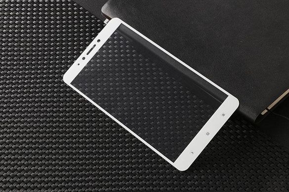 Защитное стекло AVG для Xiaomi Mi Max 2 полноэкранное белое