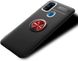 Чохол TPU Ring для Samsung Galaxy M21 / M215 бампер з підставкою Black-Red