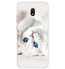 Чехол Print для Xiaomi Redmi 8A силиконовый бампер Cat white