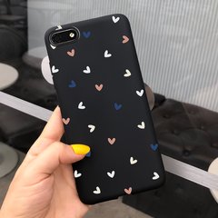 Чехол Style для Huawei Y5 2018 / Y5 Prime 2018 (5.45") Бампер силиконовый Черный Tricolor Hearts