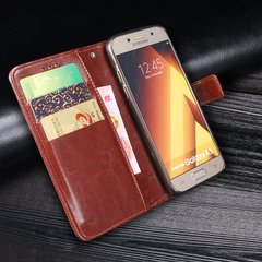 Чохол Idewei для Samsung Galaxy A5 2017 A520 книжка шкіра PU коричневий