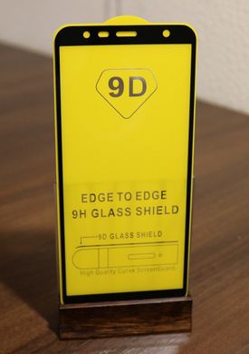 Защитное стекло AVG 9D Full Glue для Samsung J4 Plus 2018 / J415 полноэкранное черное