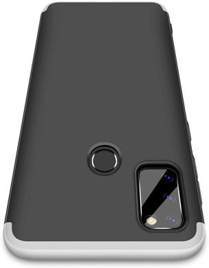 Чехол GKK 360 для Samsung Galaxy M21 / M215 бампер оригинальный Black-Silver