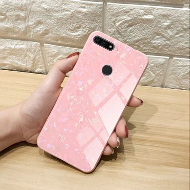 Чехол Marble для Huawei Y6 Prime 2018 бампер мраморный оригинальный Розовый