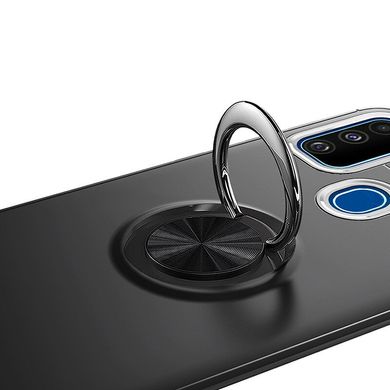 Чохол TPU Ring для Samsung Galaxy M31 / M315 бампер з кільцем протиударний Black