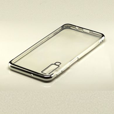 Чехол Frame для Samsung A7 2018 / A750F силиконовый бампер Silver