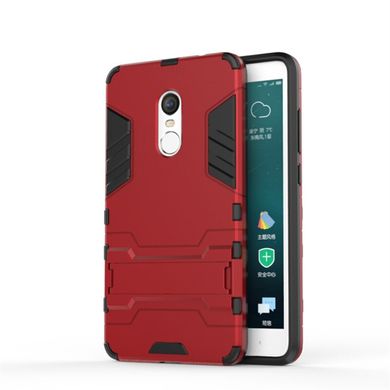 Чехол Iron для Xiaomi Redmi Note 4 / Note 4 Pro бронированный Бампер Броня Red